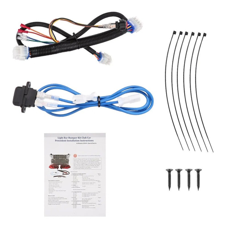 Super Bright LED Light Kit for Club Car Precedent with 12-48 Volts Operation and 1800 Lumen Output