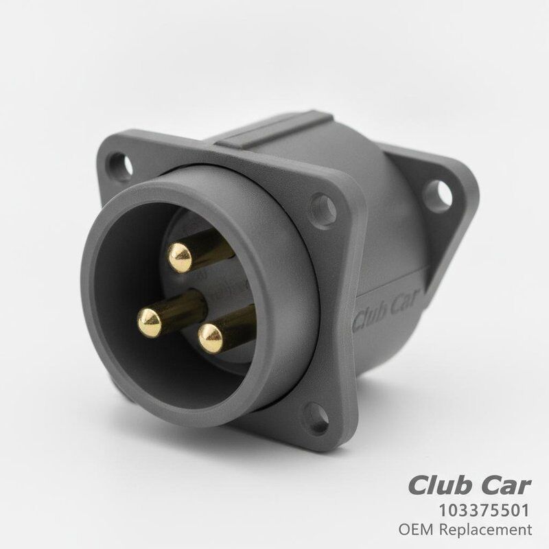 クラブカー先行充電器レセプタクル 103375501 OEM 交換用ダイレクトフィットハウジング耐食性ピン