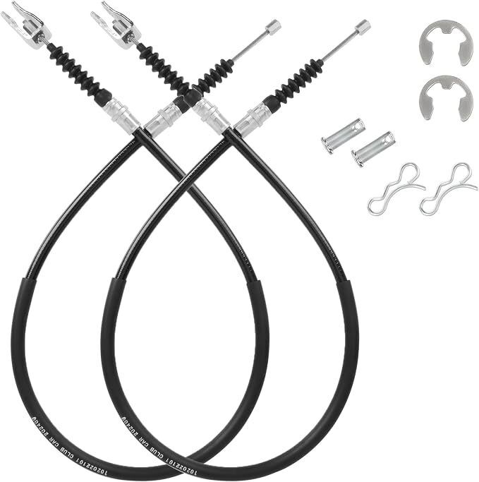 Club Car DS ブレーキ ケーブル セット 102022101 OEM 交換用完全 2 ペア セット ビニール コーティングされたスチール